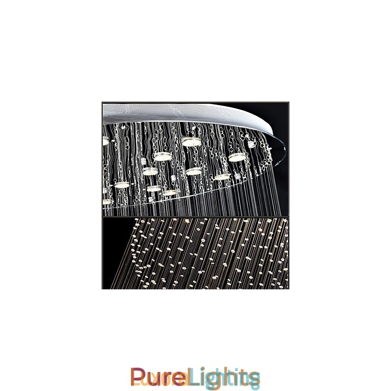 Designer Touch Decorative Pendant Light Modern Crystal Chandelier 12 Lights Silver Canpoy Clear Crystal Globe Ceiling Lamps Fixtures