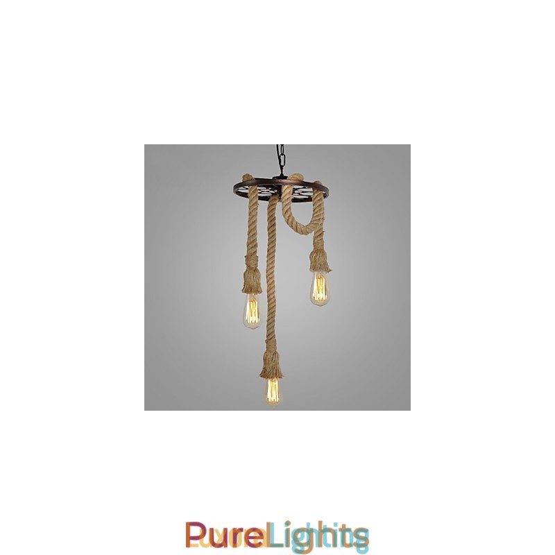 Designer Touch Decorative Retro Mini Style Electroplated Metal Pendant Light