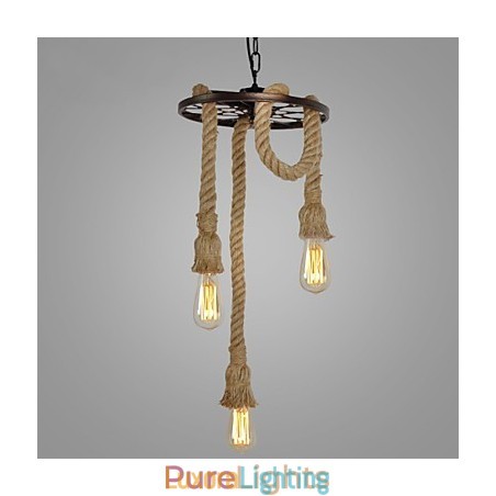 Designer Touch Decorative Retro Mini Style Electroplated Metal Pendant Light