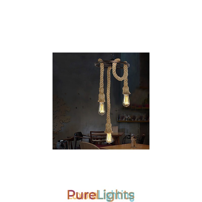 Designer Touch Decorative Retro Mini Style Electroplated Metal Pendant Light