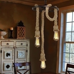 Designer Touch Decorative Retro Mini Style Electroplated Metal Pendant Light