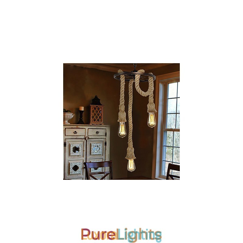 Designer Touch Decorative Retro Mini Style Electroplated Metal Pendant Light