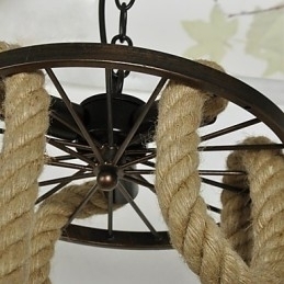 Designer Touch Decorative Retro Mini Style Electroplated Metal Pendant Light