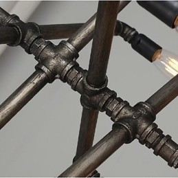 Designer Touch Decorative Traditional Classic Vintage Retro Lantern Country Painting Metal Pendant Light