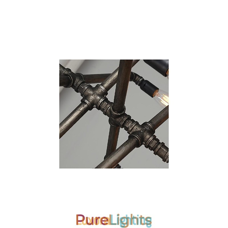 Designer Touch Decorative Traditional Classic Vintage Retro Lantern Country Painting Metal Pendant Light