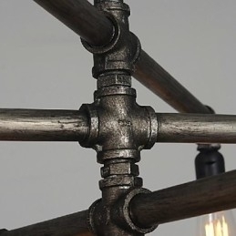 Designer Touch Decorative Traditional Classic Vintage Retro Lantern Country Painting Metal Pendant Light