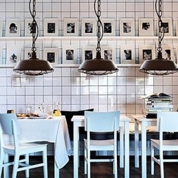 Designer Touch Decorative Wrought Iron Country Restoring Ancient Ways Single Head Droplight Lamp Light