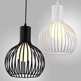 Designer Touch Decorative American Retro Contracted Wrought Iron Birdcage Chandelier Lamp Light