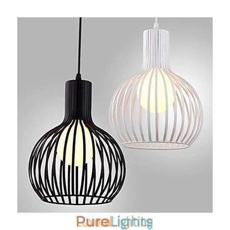 Designer Touch Decorative American Retro Contracted Wrought Iron Birdcage Chandelier Lamp Light