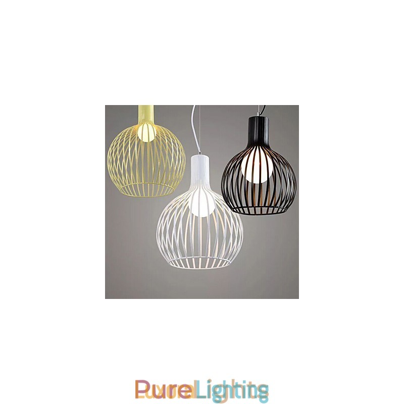 Designer Touch Decorative American Retro Contracted Wrought Iron Birdcage Chandelier Lamp Light