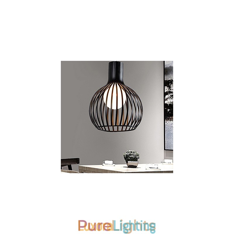 Designer Touch Decorative American Retro Contracted Wrought Iron Birdcage Chandelier Lamp Light