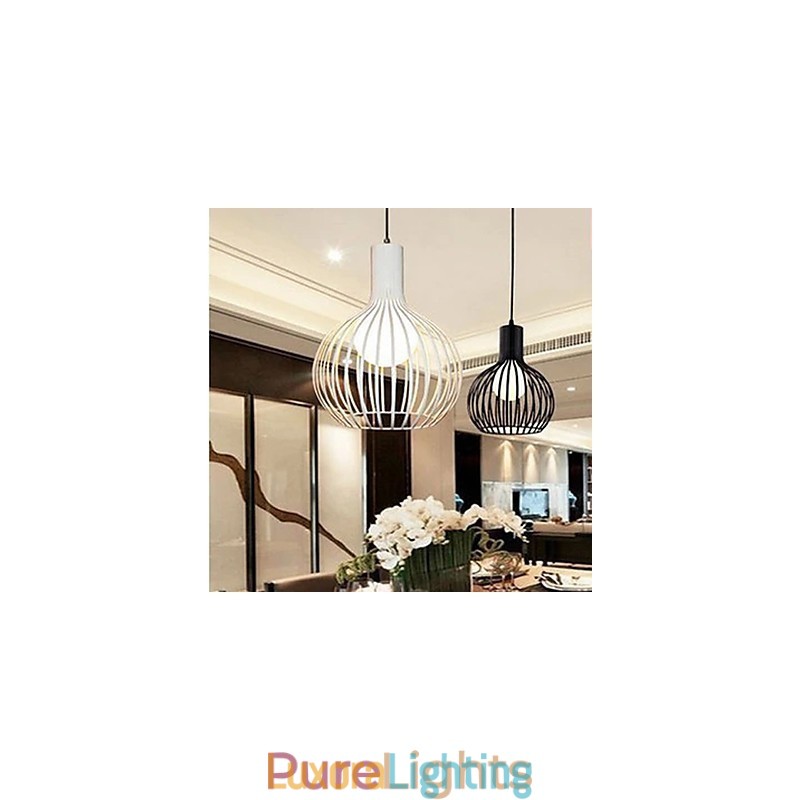 Designer Touch Decorative American Retro Contracted Wrought Iron Birdcage Chandelier Lamp Light