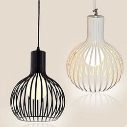Designer Touch Decorative American Retro Contracted Wrought Iron Birdcage Chandelier Lamp Light