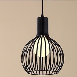 Designer Touch Decorative American Retro Contracted Wrought Iron Birdcage Chandelier Lamp Light