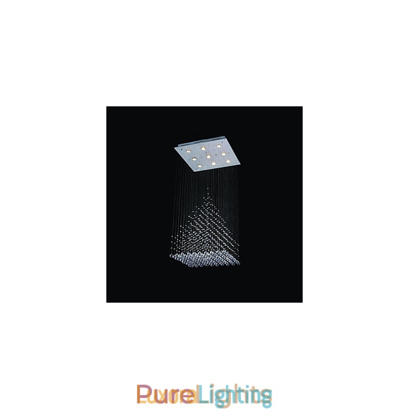 Designer Touch Decorative Modern Contemporary Crystal Chrome Metal Flush Mount