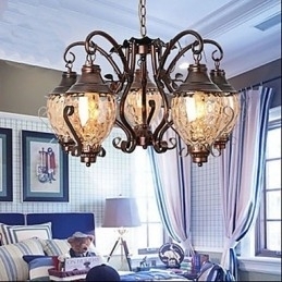 Designer Touch Decorative Retro European Pastoral Ancient Lron Chandelier