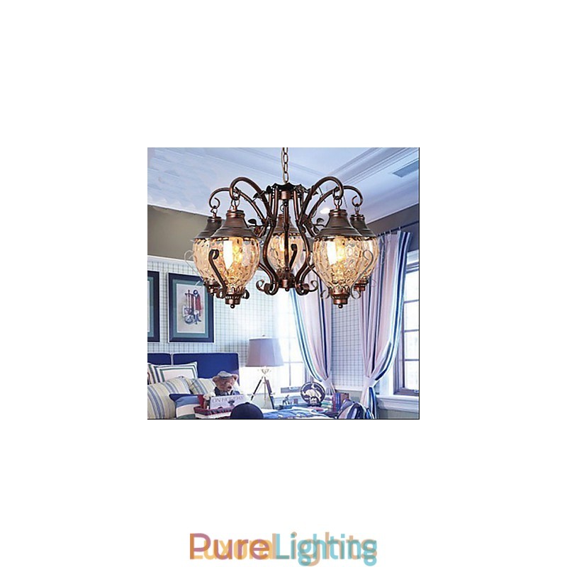 Designer Touch Decorative Retro European Pastoral Ancient Lron Chandelier