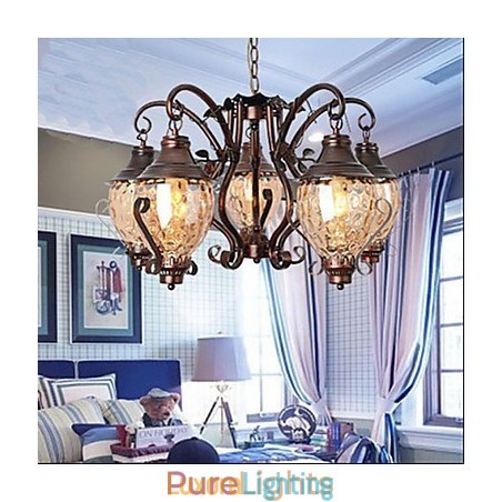 Designer Touch Decorative Retro European Pastoral Ancient Lron Chandelier