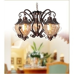 Designer Touch Decorative Retro European Pastoral Ancient Lron Chandelier