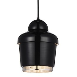 Designer Touch Decorative Pendant Lamp 1 Light Modern Simplicity Golden Chrome Black White Carbon Steel Metal Chandelier