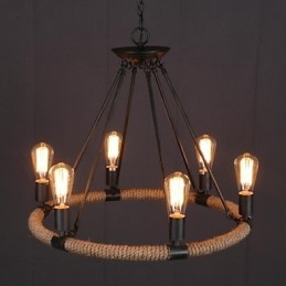 Designer Touch Decorative Country Mini Style Painting Metal Pendant Light