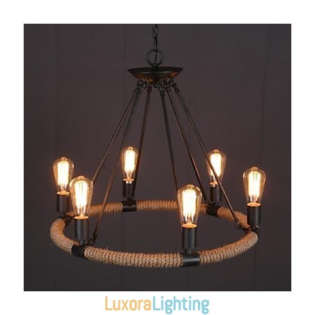 Designer Touch Decorative Country Mini Style Painting Metal Pendant Light