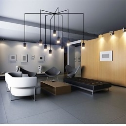 Designer Touch Decorative Northern Europe Contracted And Geometric Cord design Pendant Light