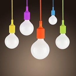 Designer Touch Decorative Mini Pendant 1 Light Modern Minimalist Silicone Candy Colors