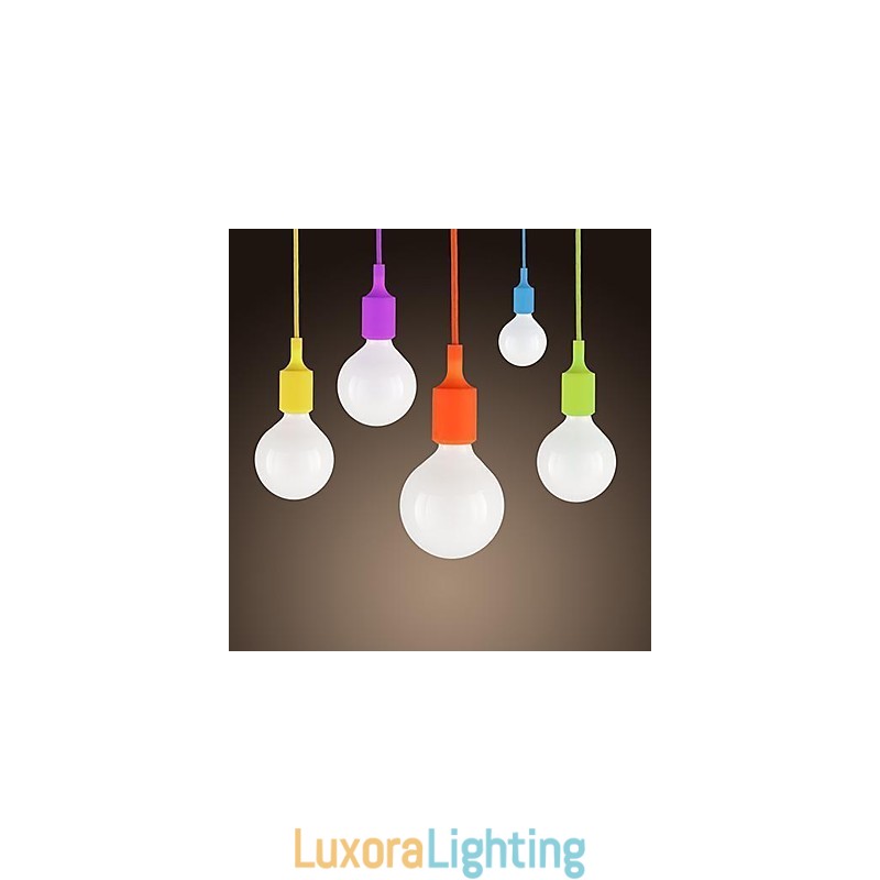 Designer Touch Decorative Mini Pendant 1 Light Modern Minimalist Silicone Candy Colors