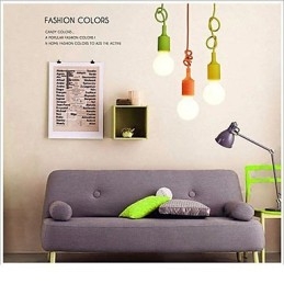 Designer Touch Decorative Mini Pendant 1 Light Modern Minimalist Silicone Candy Colors