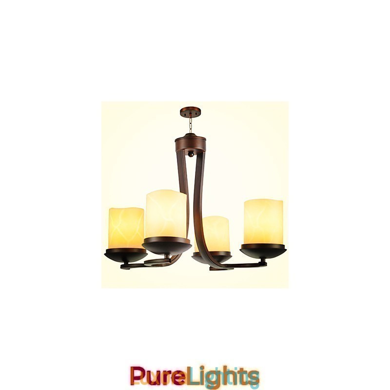 Designer Touch Decorative Traditional Classic Retro Mini Style Painting Metal Chandelier