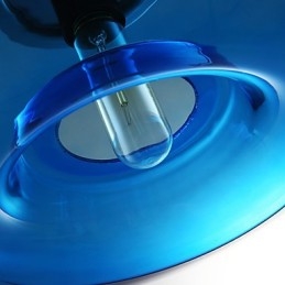Designer Touch Decorative Pendant Light Modern Design Blue Glass Bulb Included