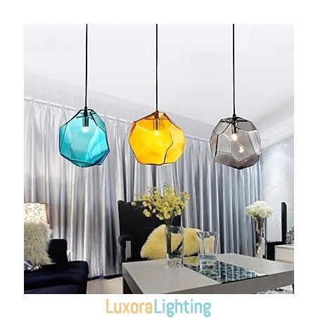 Designer Touch Decorative Pendant 3 Light Italy Style Transparent Electroplating
