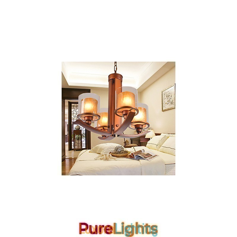 Designer Touch Decorative Traditional Classic Retro Mini Style Painting Metal Chandelier