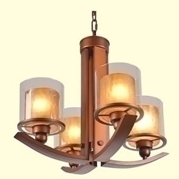 Designer Touch Decorative Traditional Classic Retro Mini Style Painting Metal Chandelier