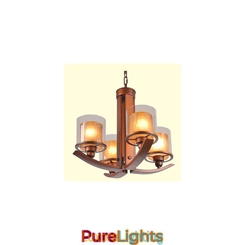 Designer Touch Decorative Traditional Classic Retro Mini Style Painting Metal Chandelier