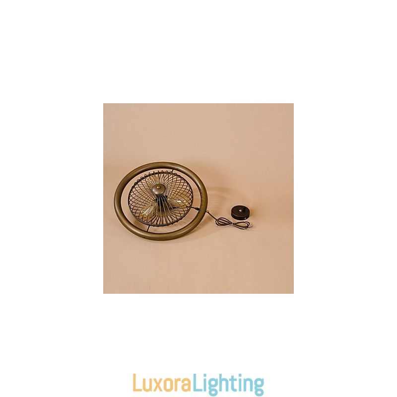 Designer Touch Decorative Retro Classic Metal Ceiling Fan Lights Simple Pendant Lamps Cafe Pendant Lamp