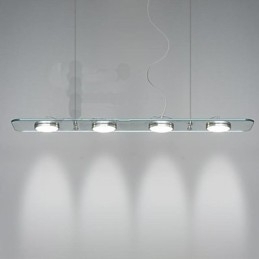 Designer Touch Decorative Restaurant Desk Lamp Rectangular Glass