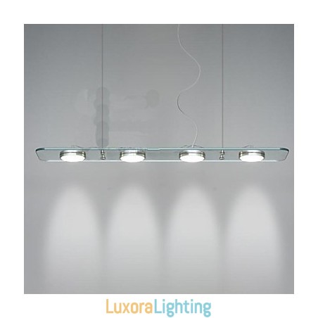 Designer Touch Decorative Restaurant Desk Lamp Rectangular Glass