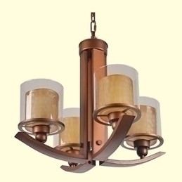 Designer Touch Decorative Traditional Classic Retro Mini Style Painting Metal Chandelier