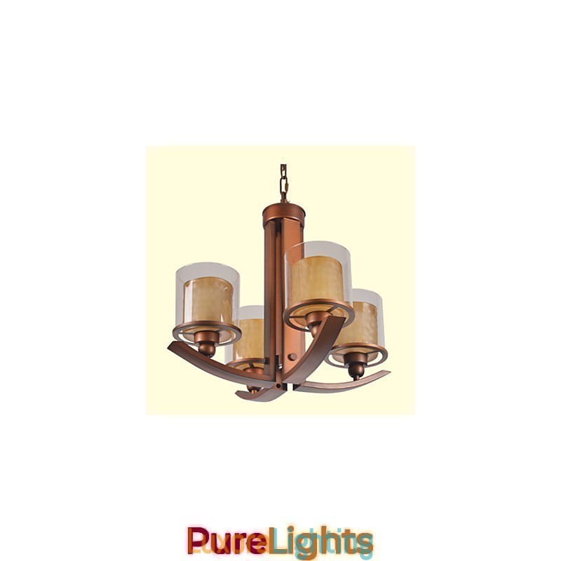 Designer Touch Decorative Traditional Classic Retro Mini Style Painting Metal Chandelier