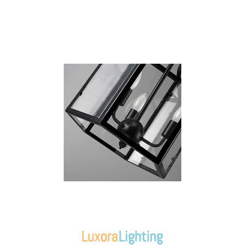 Designer Touch Decorative Traditional Classic Vintage Retro Lantern Country Mini Style Painting Metal Pendant Light Dining