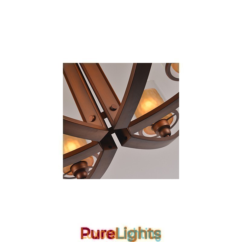 Designer Touch Decorative Traditional Classic Retro Mini Style Painting Metal Chandelier