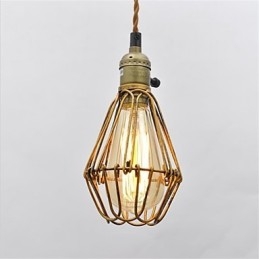 Designer Touch Decorative American country Vintage single head lotus Iron Chandelier