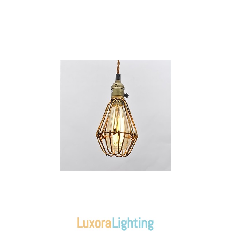 Designer Touch Decorative American country Vintage single head lotus Iron Chandelier