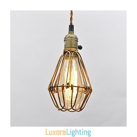 Designer Touch Decorative American country Vintage single head lotus Iron Chandelier