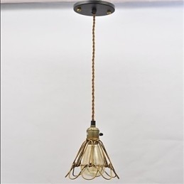 Designer Touch Decorative American country Vintage single head lotus Iron Chandelier