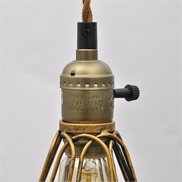 Designer Touch Decorative American country Vintage single head lotus Iron Chandelier