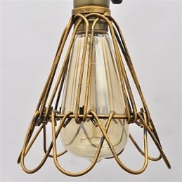 Designer Touch Decorative American country Vintage single head lotus Iron Chandelier