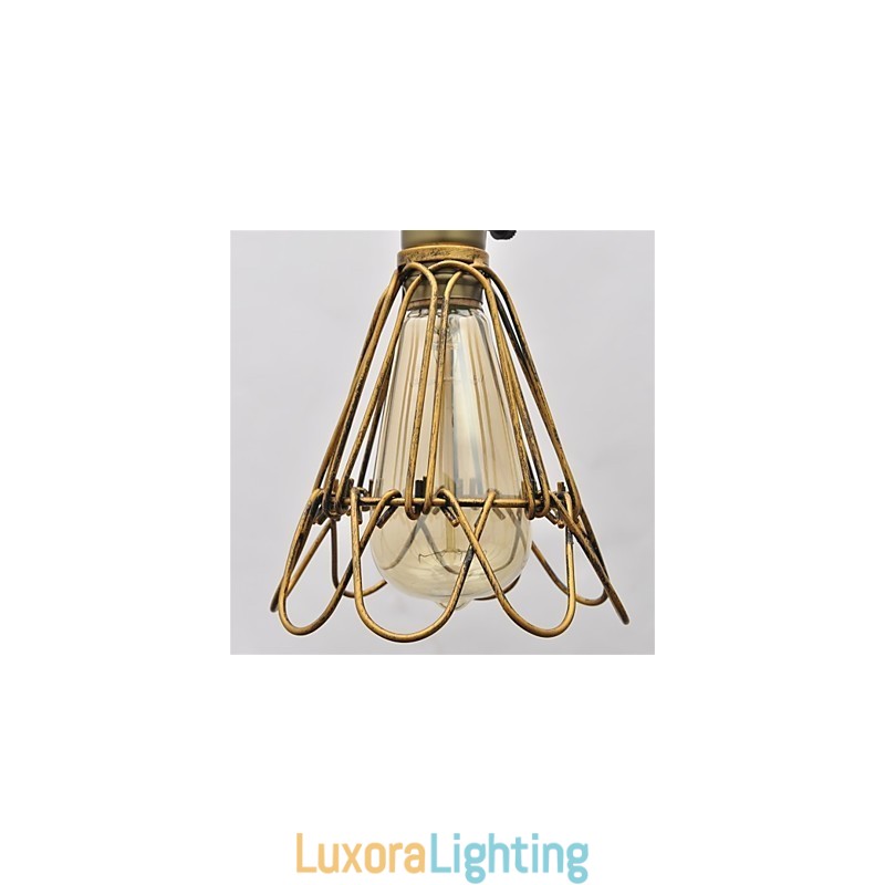 Designer Touch Decorative American country Vintage single head lotus Iron Chandelier